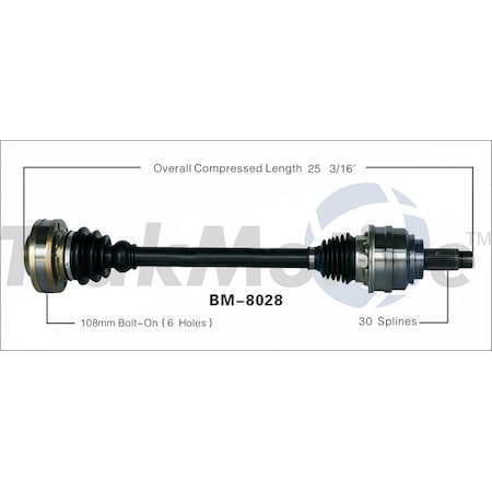 Surtrack Axle Cv Axle Shaft, Bm-8028 BM-8028